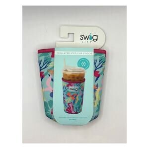 Swig Life Island Bloom Iced Cup Coolie 22-28oz Floral Insulated NEW